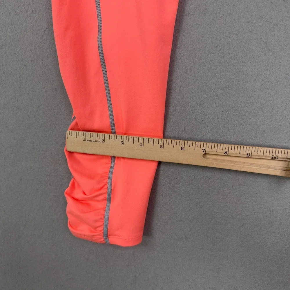 Free People Movement Leggings Womens Large Just Peachy Reflective Rouched
